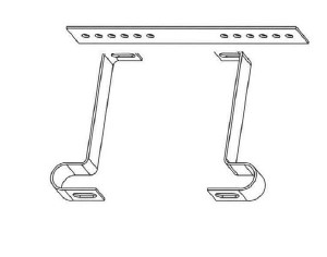 Suporte para Caixa Medidor Padrão CELESC - SC